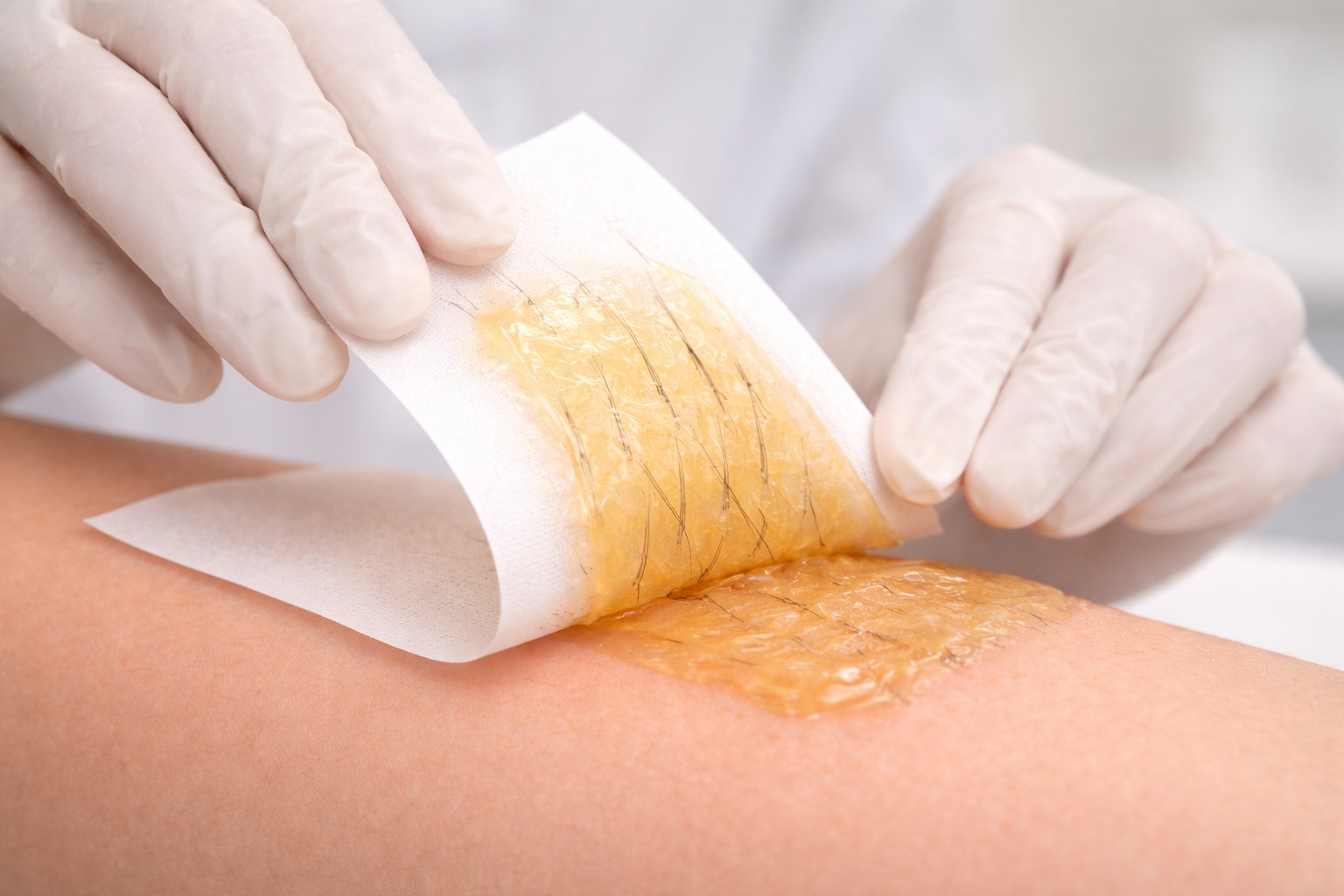 épilation à la cire ratée